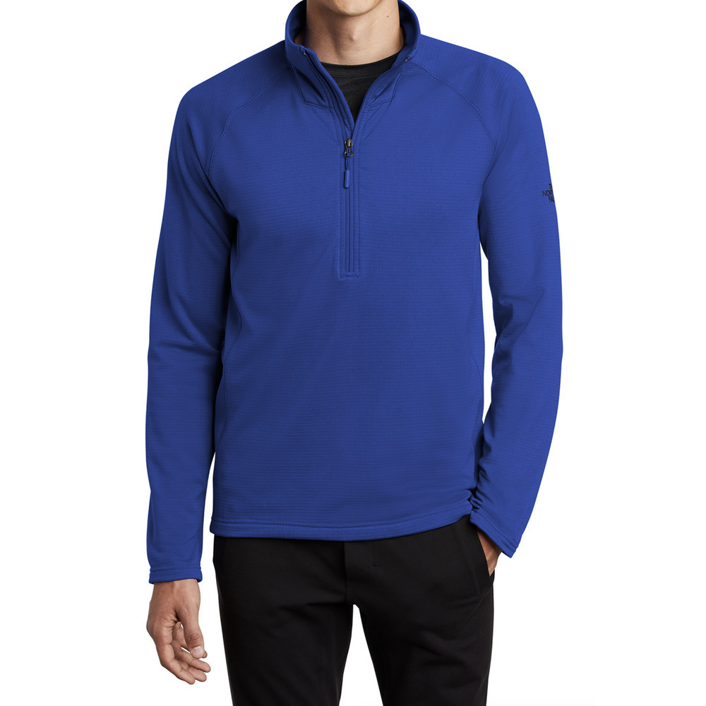 The North Face NF0A47FB Mountain Peaks Quarter Zip Up Fleece TNF Blue LARGE NWT